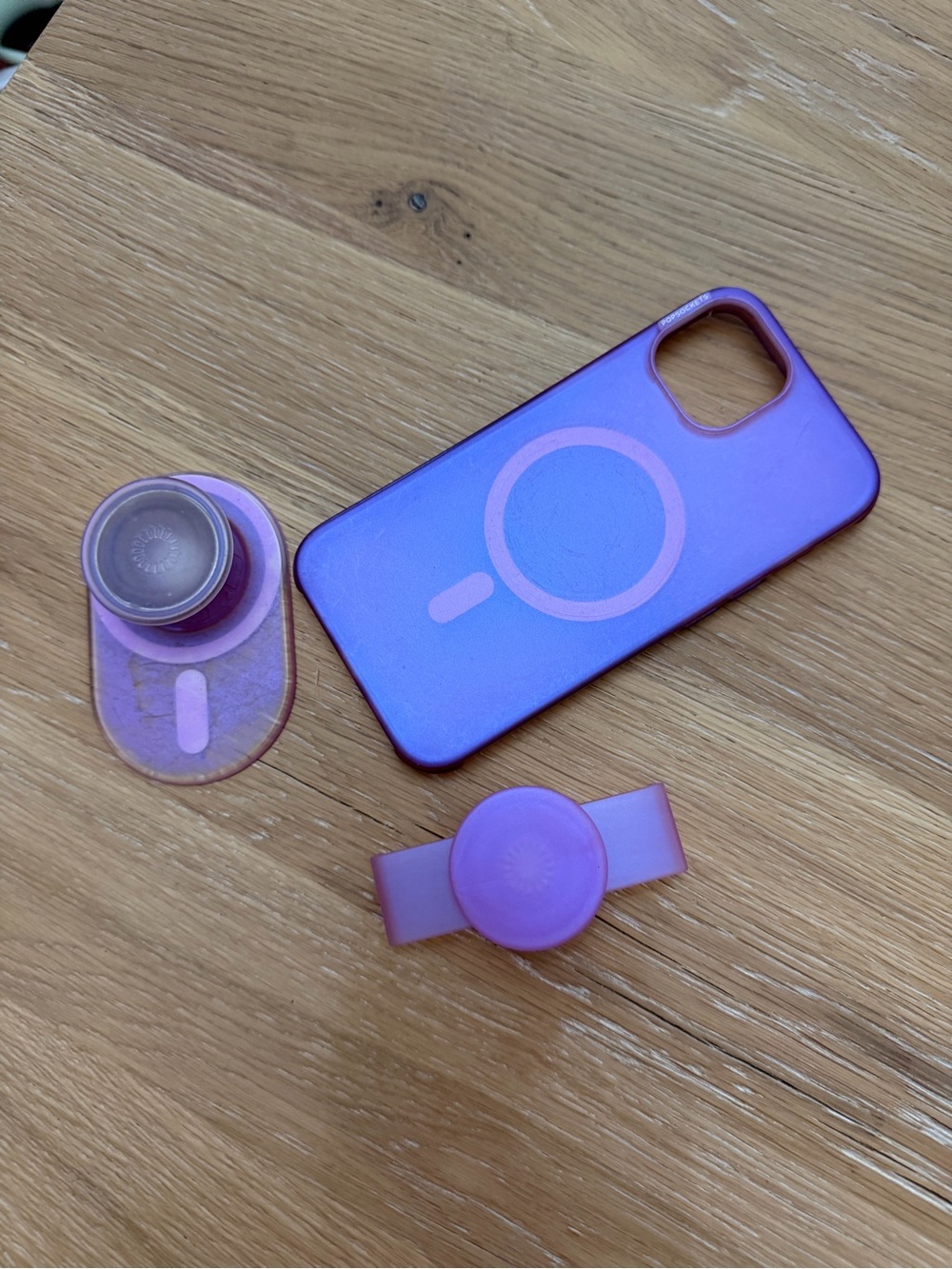 Popsocket Purple MagSafe-Compatible Phone Case with Matching Grip and Stand